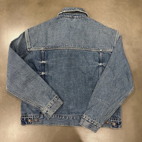 NWOT Free People Jolene Trucker Denim Jean Jacket Sz XS - Picture 8 of 12